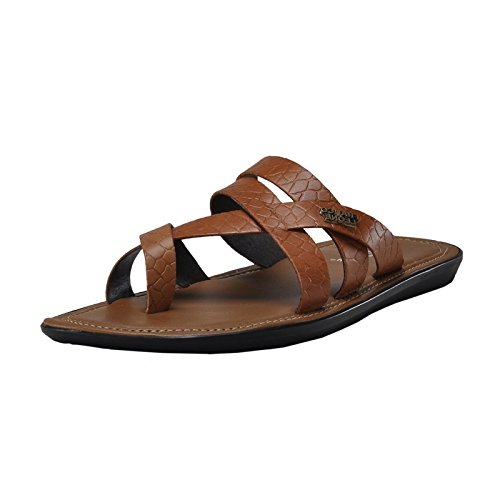 Beige Leather Hawaii Thong Sandals 
