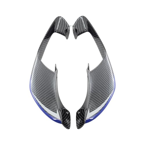 Carénage aileron avant moto R1 R1M évite délestage bleu carbone