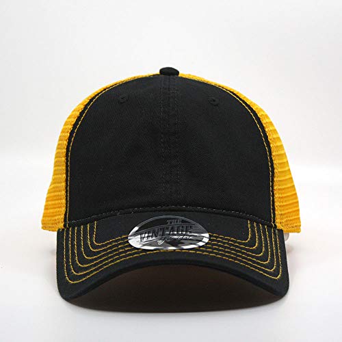 Image of The Vintage Year Washed Cotton Unstructured Soft Mesh Adjustable Trucker Baseball Cap