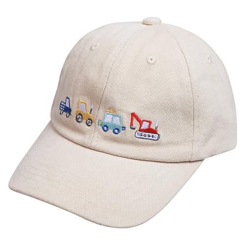 Kids Embroidered Baseball Caps Adjustable Boys Girls Dinosaur Trucker Cap Toddler Beach Sun Hats3
