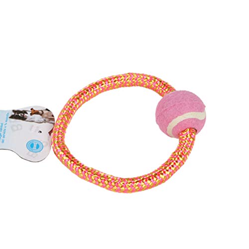 Brinquedo para cães - brinquedo para cães - 4 peças de corda de algodão com bola para brincar brinqu