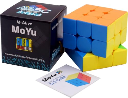 Image of Toy Arena High Speed Magic Cube Moyu Mfjs Meilong 3x3x3 Cube Stickerless (3x3 Mofang Jiaoshi Cubing Classroom), 45Mm Size, Kid (3X3)
