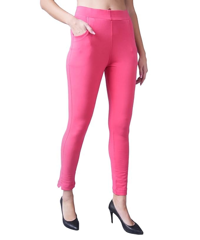 Pocket Legging for Womans and Girls/Women's Cotton Leggings | Soft, Stretchable & Comfortable, Perfect for Casual, Gym, Yoga Finest Fabric (GAJARI)-picture-48