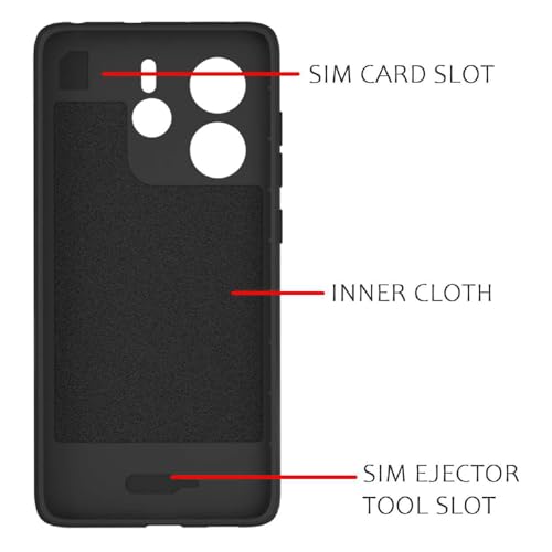Image of Shockproof Case for Mi Redmi Note 14 5G | Full Camera Protection | TPU Flexible Back Cover for Mi Redmi Note 14 5G (Matte Black)