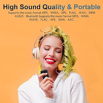 MP3 Player with Bluetooth 5.3,Portable Music Player with Speaker and Micro SD Card Slot MP3 Player with FM Radio,Video,Voice Recording,Earphone for Kids,Jogging and Gift,Max 512GB Expand