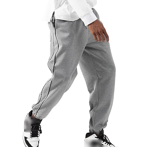 Pantalon de survêtement jambes fuselées homme en textile premium avec finitions soignées à rayures