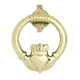 Liffey Artefacts Brass Irish Claddagh Door Knocker