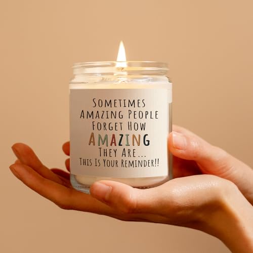 Craftique Gifts for Women, Birthday Gifts for Women- You\'re Amazing Candle- Friendship/Thank You/Inspirational Gift for Woman Her Friend Teacher Mom Girlfriend Sister Bestie Lavender - Thumbnail 7