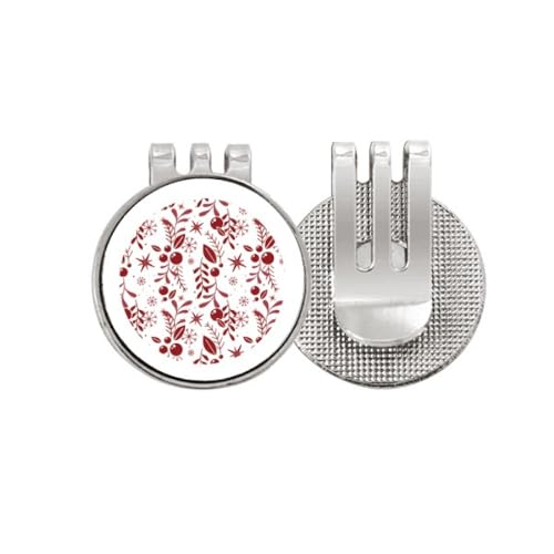 Marqueur de balle de golf magnétique rouge blanc émail accessoire green de golf bicolore