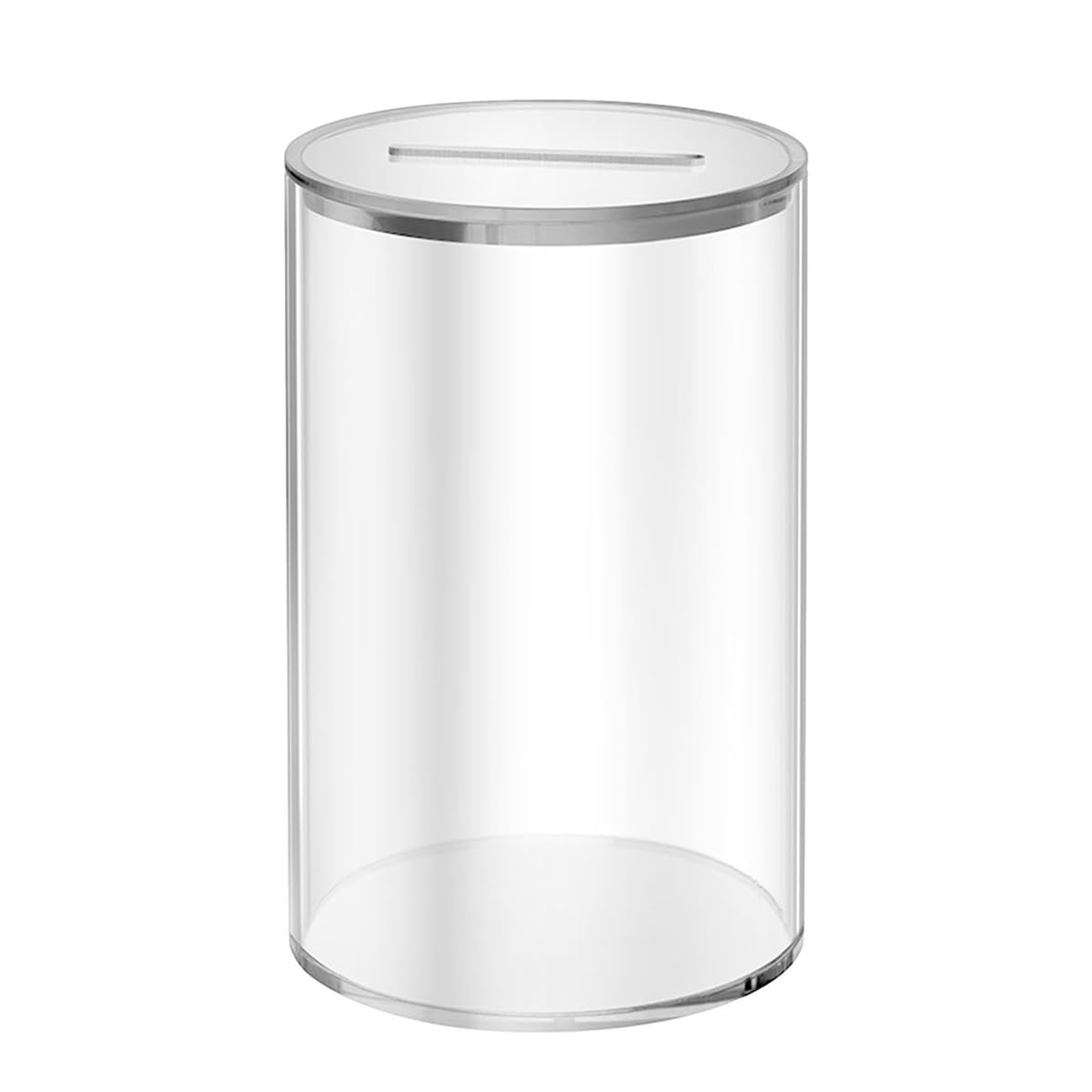 Amazon | 貯金箱 アクリル製貯金瓶 円筒形 透明 大容量 アクリル透明銀行ボックス マネーケースクリア コイン 紙幣 お金 誕生日 プレゼント  卓上レストラン 家の装飾 | 貯金箱 | おもちゃ