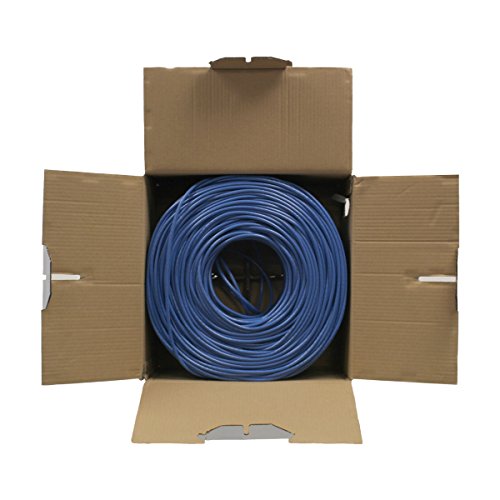 Cable Ethernet NavePoint CAT5e UTP, 1000ft, Azul, Pack 10 miniatura 1