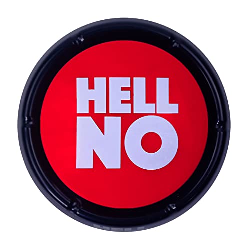 Talkie Toys Products Hell No Button – 10 Funny Hell No Sound Button Sayings – Hilarious Talking Toy to Just Say No – Stress Reliever