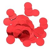 Material: Plástico FLAMEER 1 Bolsa de Confeti en Forma Redondo Metálico Accesorio Decorativo Fotografía - Rojo