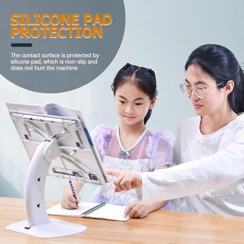 Base plegable para laptop y tablet UKCOCO blanca miniatura 5