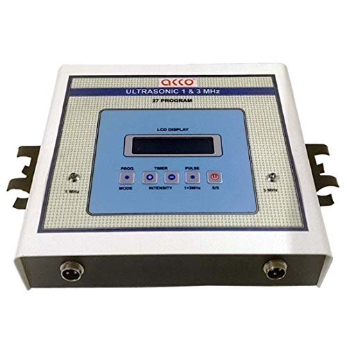 Acco Physiotherapy Ultrasonic Machine 1Mhz & 3Mhz | Physiotherapy Ultrasound Machine 1 & 3mhz | Ultrasound Therapy Machine
