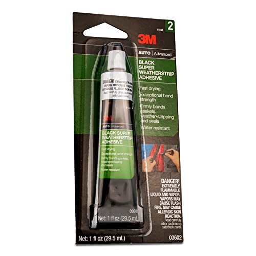 3m Black Super Weatherstrip Adhesive 03062 (29.5ml 1floz)