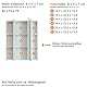 trendteam smart living - Monte - Spiegelschrank - Weiß - Zeitloser Spiegelschrank 3-türig - (BxHxT) 60 x 74 x 18 cm - Badschrank mit 9 Fächern und 6 verstellbaren Einlegeböden - Kratzfest