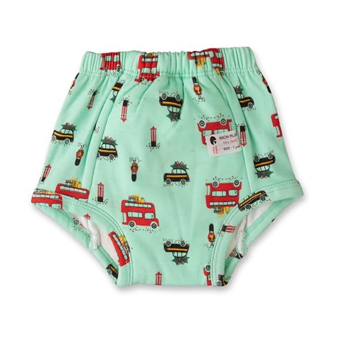 Image of Baby Padded Underwear - Soft Cotton Potty Training Pants for Toddlers, Washable & Reusable, Leak-Proof Training Underwear for Boys & Girls