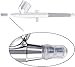 HUBEST 10PCS Airbrush Spare Parts, 0.5mm Needle, Nozzle and Needle Protector for Airbrush, The Professional Replacement Kits for HUBEST Airbrush Gun