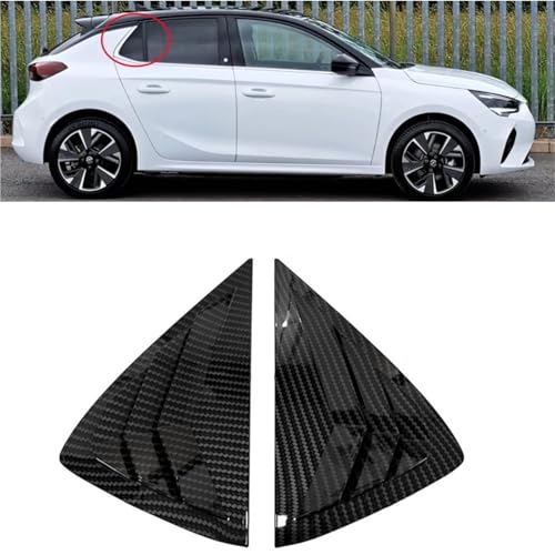 Grilles d'aération latérales arrière Opel Corsa finition carbone premium