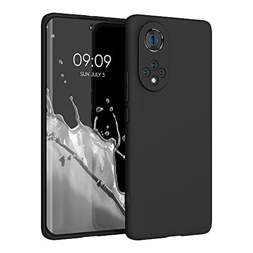 kwmobile Custodia Compatibile con HONOR 50 Cover - Back Case per Smartphone in Silicone TPU - Protezione Gommata - nero