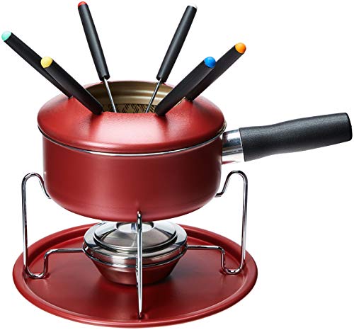 Jogo para Fondue Tramontina Vermelho Pequeno