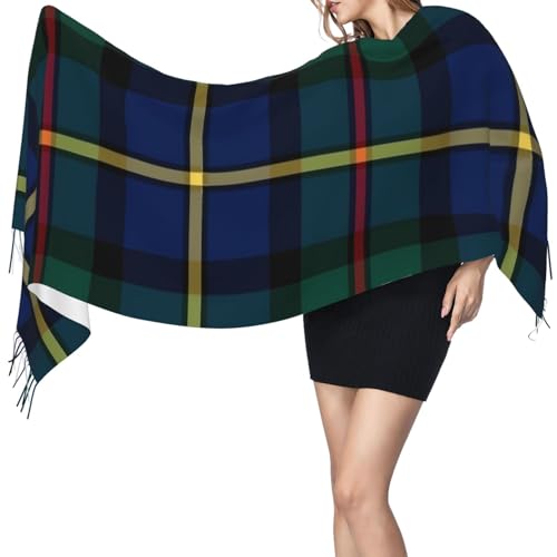 Macthomas Clan Tartan Imitation Cashmere Tassel Scarf Winter Scarf Autumn Softest Classic Warm3