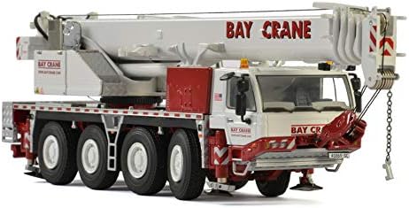 Tadano ATF 70G-4 Mobile Crane Bay Crane White and Red 1/50 Diecast Model by WSI Models 51-2010