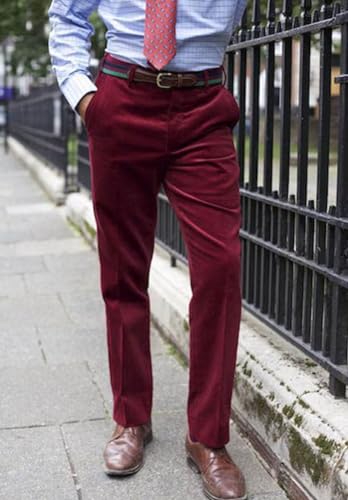 Mens Slim Fit Dress Pants Corduroy Chino Pant2