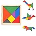 Fliyeong Pädagogisches hölzernes siebenteiliges Puzzle-Tangram-Rätsel-Baby-Spielzeug stilvoll und populär