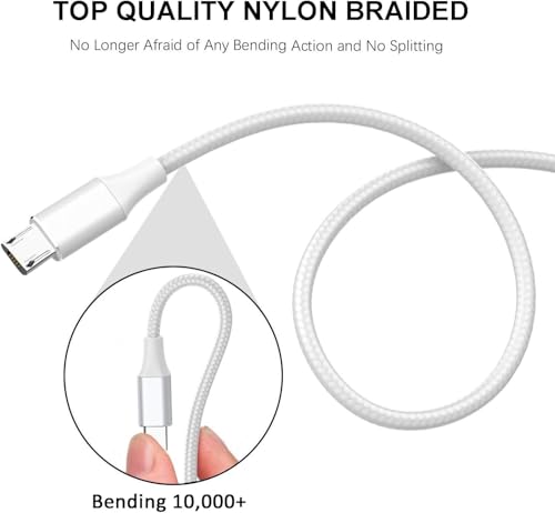 Micro USB Cable,Aioneus Android Charger Cable 2M Fast Charging Cable Nylon Braided USB Charger Cable for Samsung Galaxy S7 Edge S6 S5 J7 J5 J6 J3 Note A6 A10,Sony,LG,Kindle,Xbox,PS4,Tablets,Nexus,Sony - Image 5