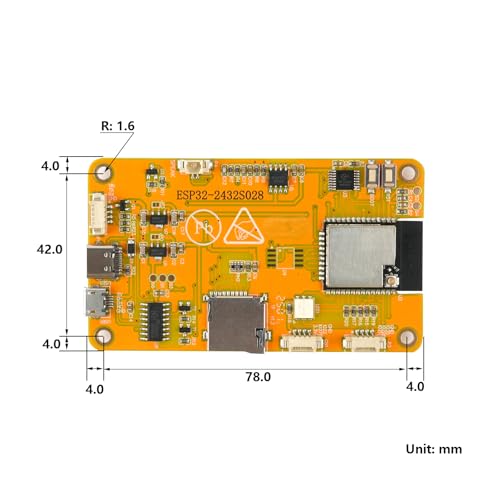 2.8'' ESP32 LCD Display Module ESP32-2432S028R WiFi+BT Dev Board - Image 4