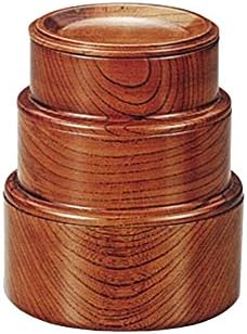 Nakatani Brothers Shokai Yamanaka Painted Keyaki, Osubun Bento Box, Round, W44-10