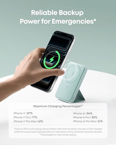 Anker 622 Magnetic Power Bank, 5,000mAh Foldable Wireless Portable Charger - image 4