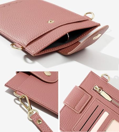 Image of Womens Fashion Small Crossbody Bag Light Leather Cellphone Case Wallet Shoulder Purse Credit Card Holer Handbag Girls Travel Passport Pouch Messenger Satchel for iPhone 11 Pro Max 6 /7 /8 Plus