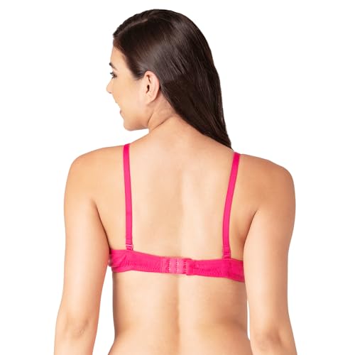 Image of Komli - Heavily Padded Push-Up Bra - Cotton Rich - Balconette - 3 /4th Coverage, Seamless, Wireless, Multiway Straps - T-Shirt Bra
