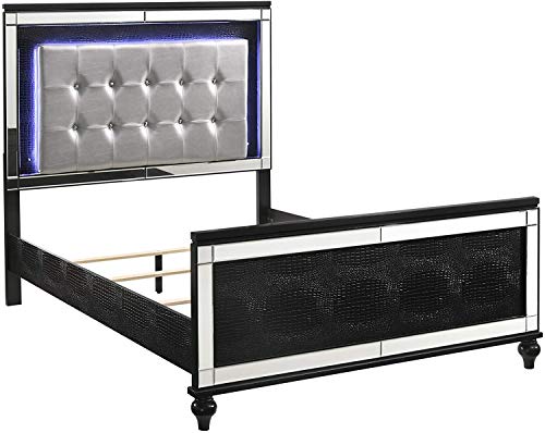 New Classic Furniture Valentino Bed, Queen, Black #TOP1