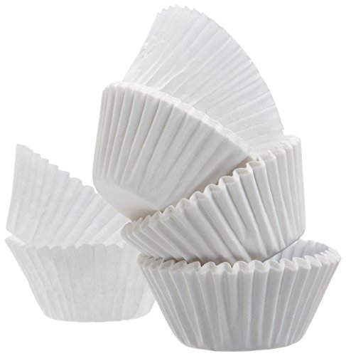 500 Pcs - White Paper Cupcake Cup Liners - Standard Size #TOP2