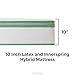Linenspa 10 Inch Latex Hybrid Mattress - Supportive - Responsive Feel - Medium Firm - Temperature Neutral - Twin XL