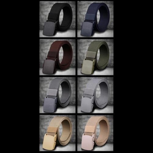 Rexcp Nylon Men'S Breathable Military Adjustable Plastic Buckle Belt,Suitable For Work And Travel2