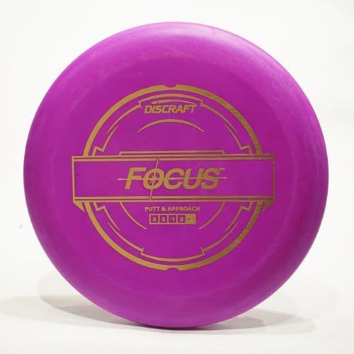 Discraft Putter Line Focus Disc Golf Putter & Approach Disc, Pick Color/Weight [Stamp & Exact Color May Vary] Pink 173-174 Grams