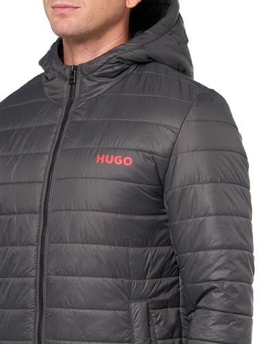 Image of HUGO Mens Lightweight Hooded Puffer Jacket