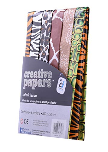 CI Safari Print zijdepapier, blik, van 24, meerkleurig, 500 x 750 mm - Image 4