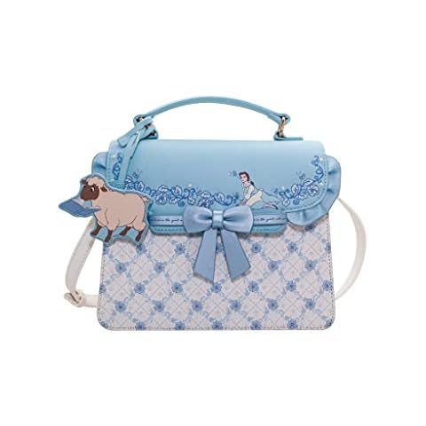 Danielle Nicole X Disney Beauty and the Beast Belle I Want Adventure Satchel - Fishion Cosplay Disneybound Cute Crossbody Bags, Multicolor Cover