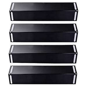 P9215A (4-Pack) 16 1/2 Inches Porcelain Steel Heat Plate Replacement for BBQ Grillware, Uniflame, Charbroil 463210310, 463210511, 463211511, 463211513, 463211514, 463211711 Grill Chef and Others