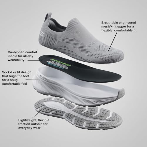 Skechers Mens Edgeride Sneaker Gray - Image 4