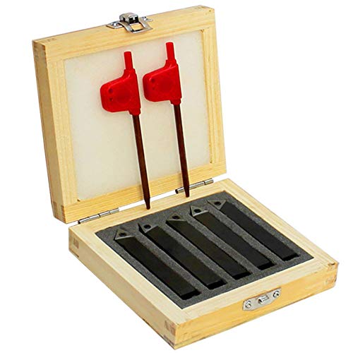 Herramientas de torno con inserto carburo 3/8 pulg 5 piezas