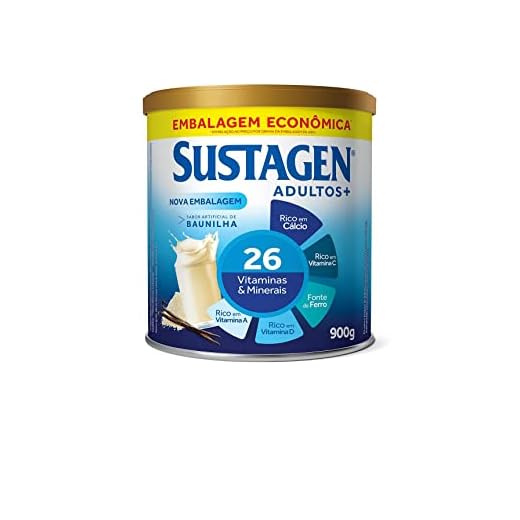 Complemento Alimentar Sustagen Adultos+ Sabor Baunilha - Lata 900G, Sustagen N&E