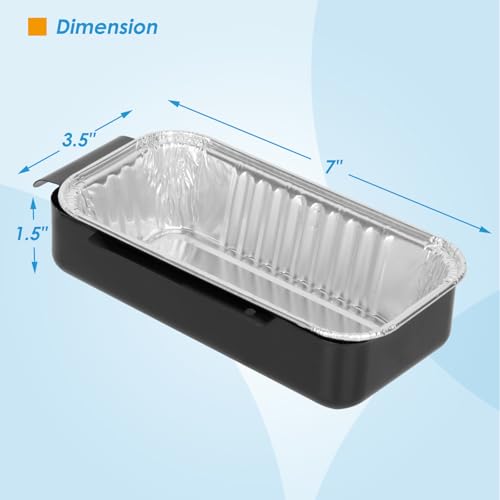 Image of Grease Pan for Charbroil 9328812P06 G416-0015-W1 G325-5703-W1 Grease Catcher with 15-Pack Aluminum Disposable Drip Pan for Charbroil Performance 463331221 463365021 and More