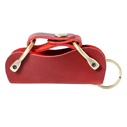[WYBFFC] Genuine Leather Key Bag Men Women Keychain Wallet Cowhide Housekeeper Case Car Holder